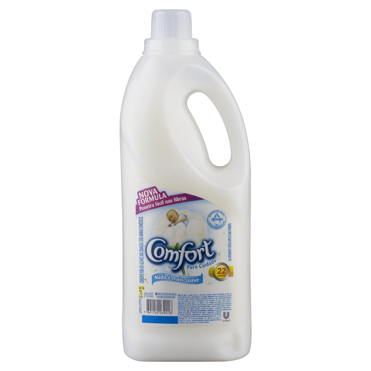 Amaciante De Roupa Diluído Puro Cuidado Comfort Frasco 2l