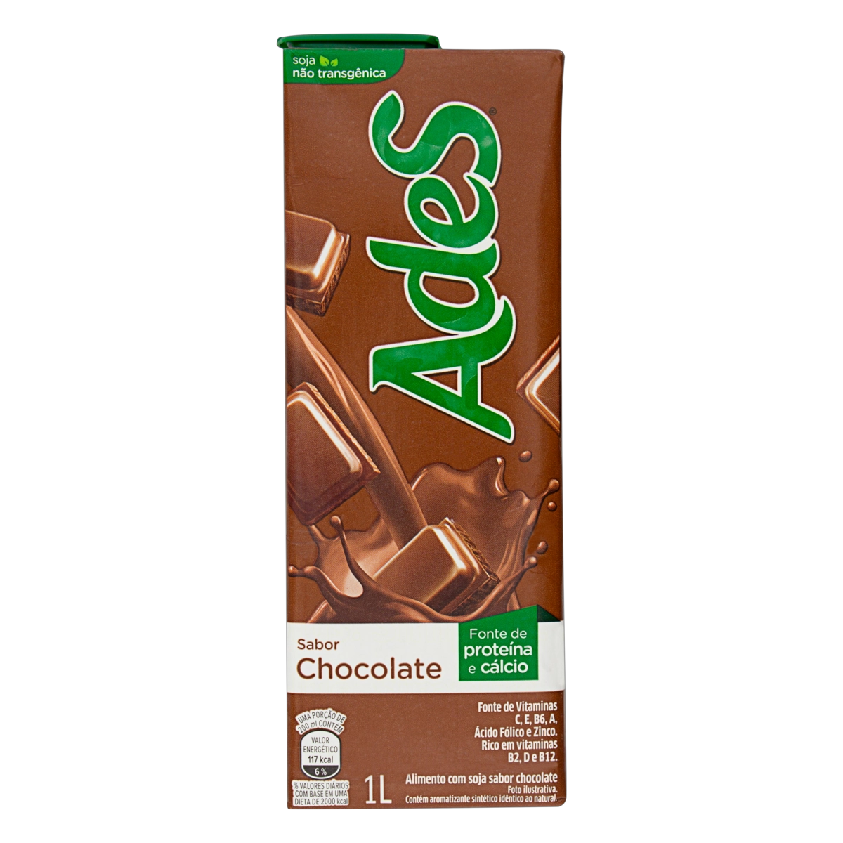 Bebida à Base De Soja Chocolate Ades Caixa 1l