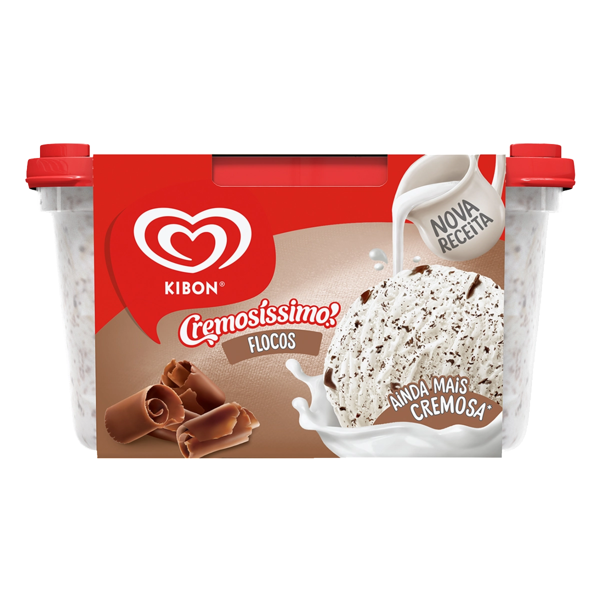 Sorvete Flocos Kibon Cremosíssimo Pote 1,5l