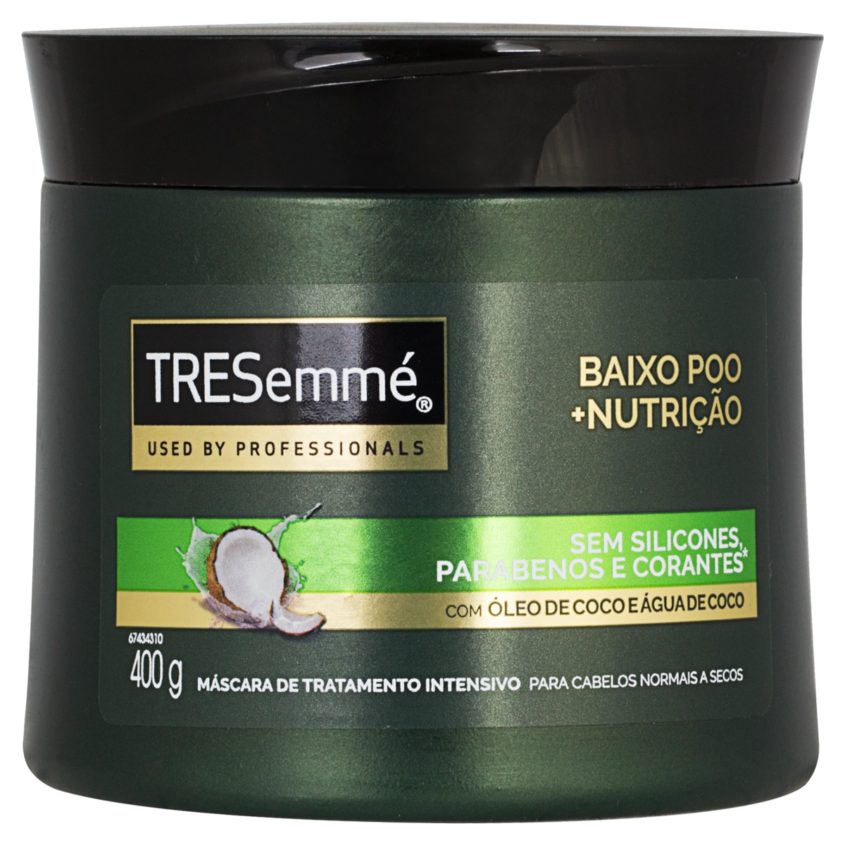 Máscara De Tratamento Tresemmé Baixo Poo Nutrição Pote 400g