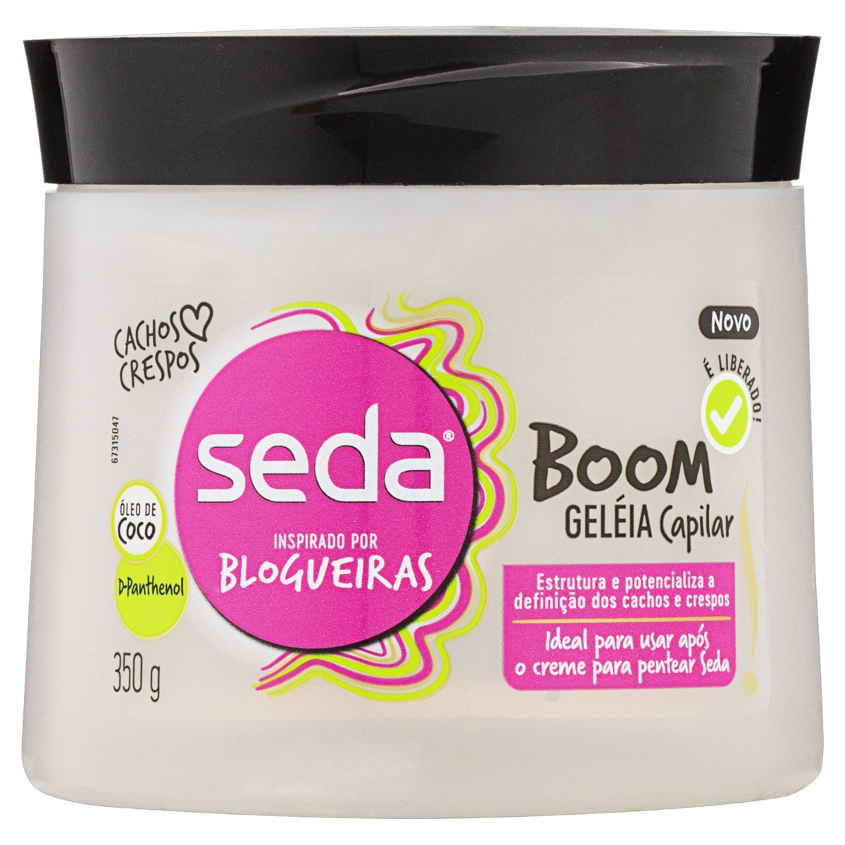 Geleia Capilar Seda Inspirado Por Blogueiras Boom Pote 350g