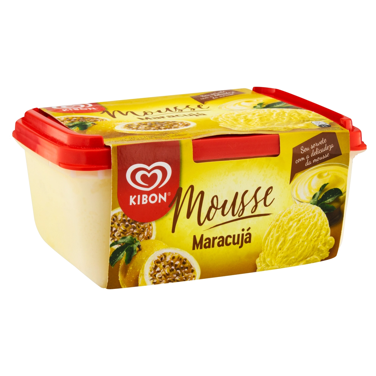Sorvete Maracujá Kibon Mousse Pote 1,3l
