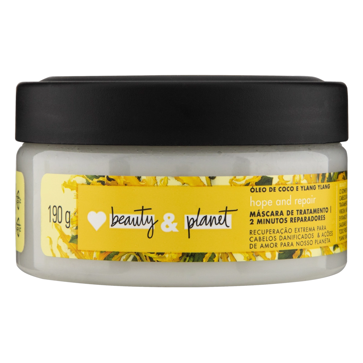 Máscara De Tratamento Love Beauty Planet Reparação Intensa Pote 190g