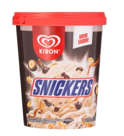 Sorvete Snickers Kibon Pote 800ml