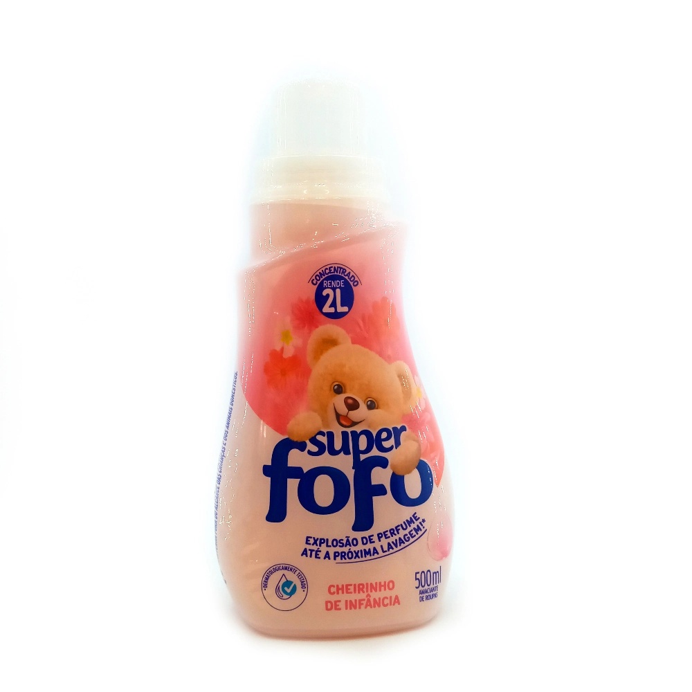 Amaciante De Roupa Concentrado Cheirinho De Infância Fofo Frasco 500ml