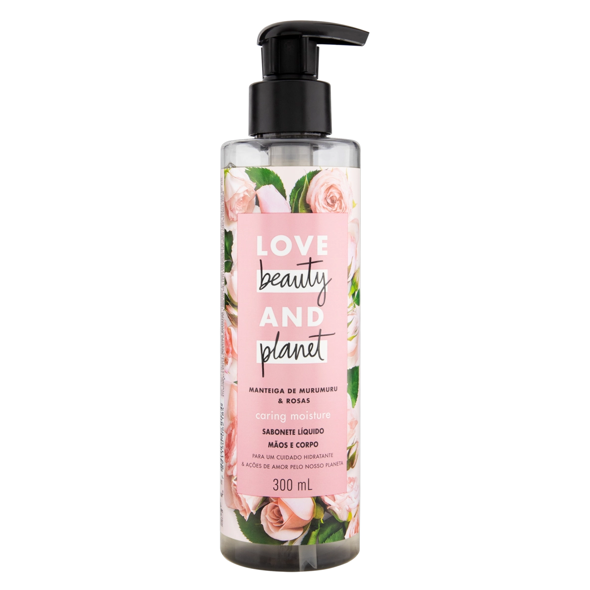 Sabonete Líquido Caring Moisture Love Beauty Planet Frasco 300ml