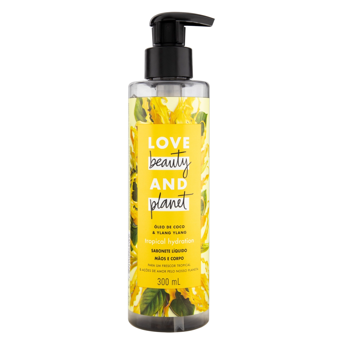 Sabonete Líquido Tropical Hydration Mãos E Corpo Love Beauty Planet Frasco 300ml