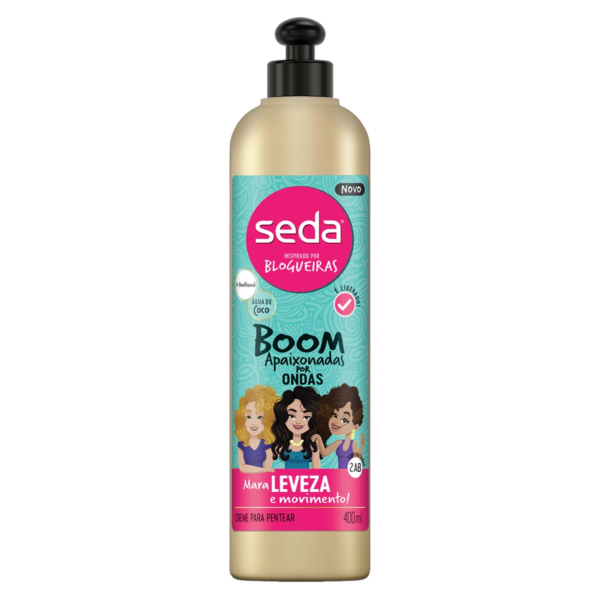 Creme Para Pentear Seda Inspirado Por Blogueiras Boom Apaixonadas Por Ondas Frasco 400ml