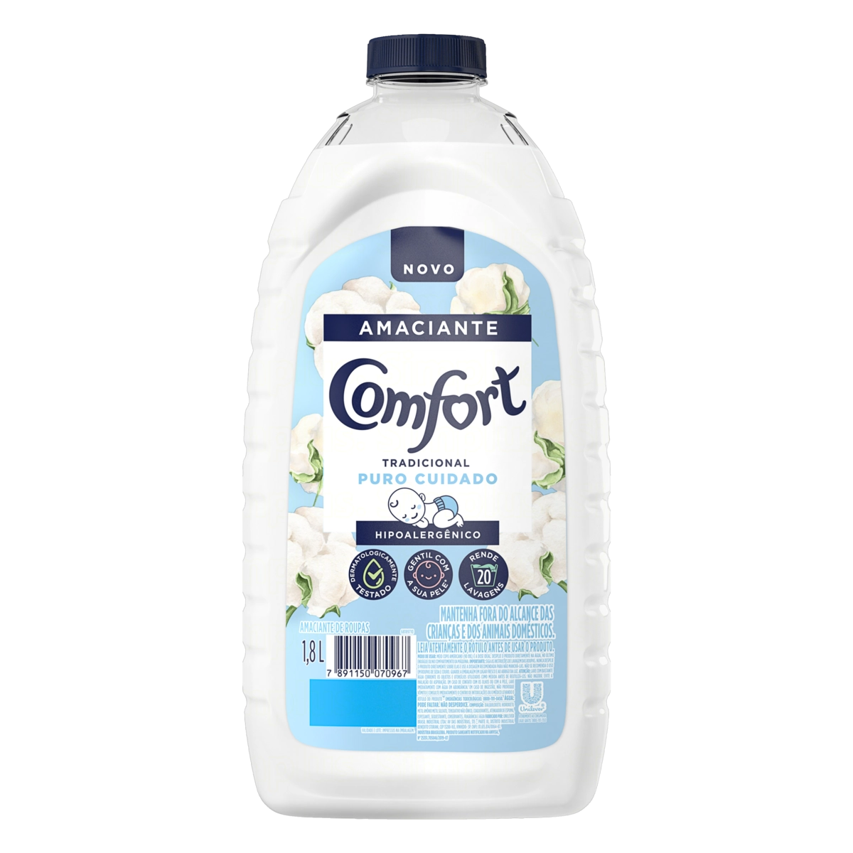 Amaciante De Roupa Puro Cuidado Comfort Frasco 1,8l