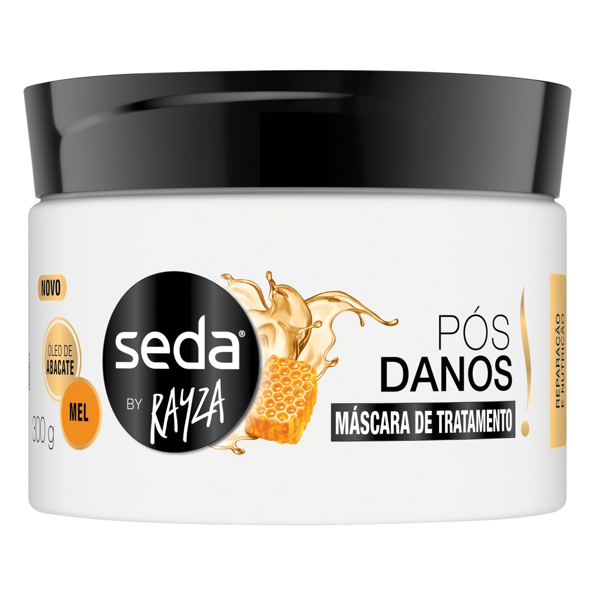 Máscara De Tratamento Seda Pós Danos By Rayza Pote 270ml