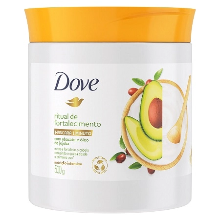 Máscara Condicionante Nutrição Intensa Dove Ritual De Fortalecimento 1 Minuto Pote 500g