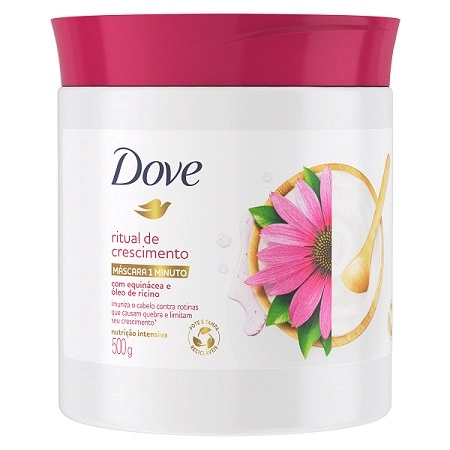 Máscara Condicionante Nutrição Intensa Dove Ritual De Crescimento 1 Minuto Pote 500g