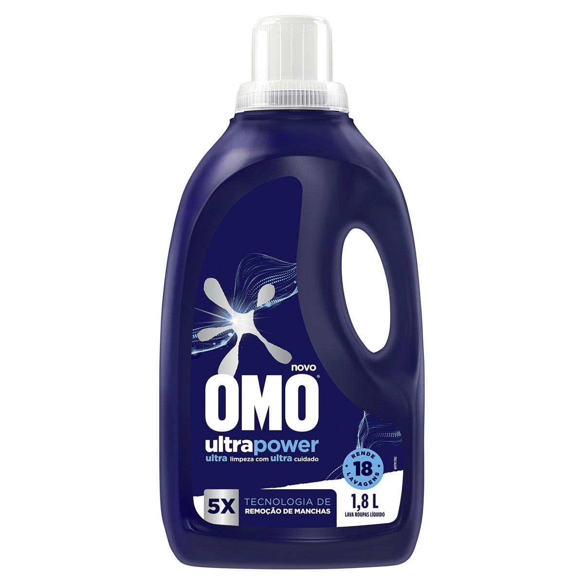 Lava Roupas Líquido Omo Ultra Power Frasco 1,8l