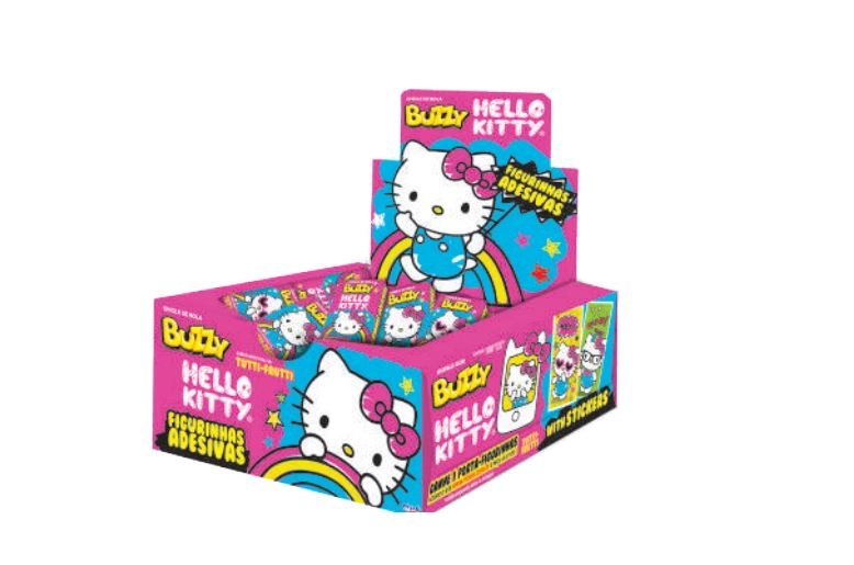 Chicle Buzzy Heelo Kity 100unidade T Fruit