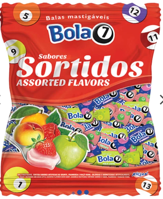 Bala Bola 7 600g Yogurt Sortido