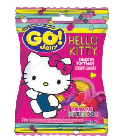 Bala Go Jelly Gelatina 80g / Und / Hello Kitt