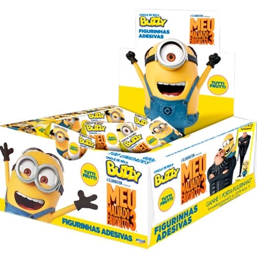 Chicle Buzzy Minions Tutti Frutti 400g
