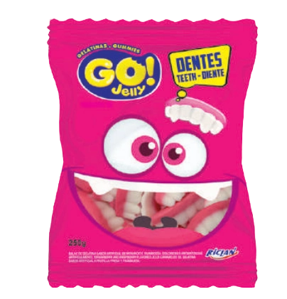 Bala Go Jelly 250g Dentes