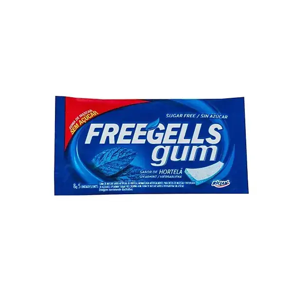 Chicletes Freegells Gum Hortela Unidade