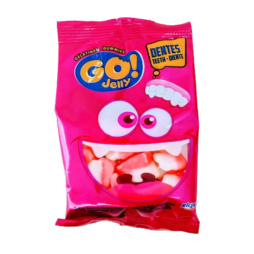 Bala Gelat Go Jelly 15g Dentes