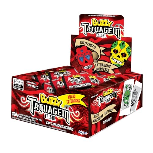 Chicle Buzzy Tattoo Tribal Tutti Frutti 90un