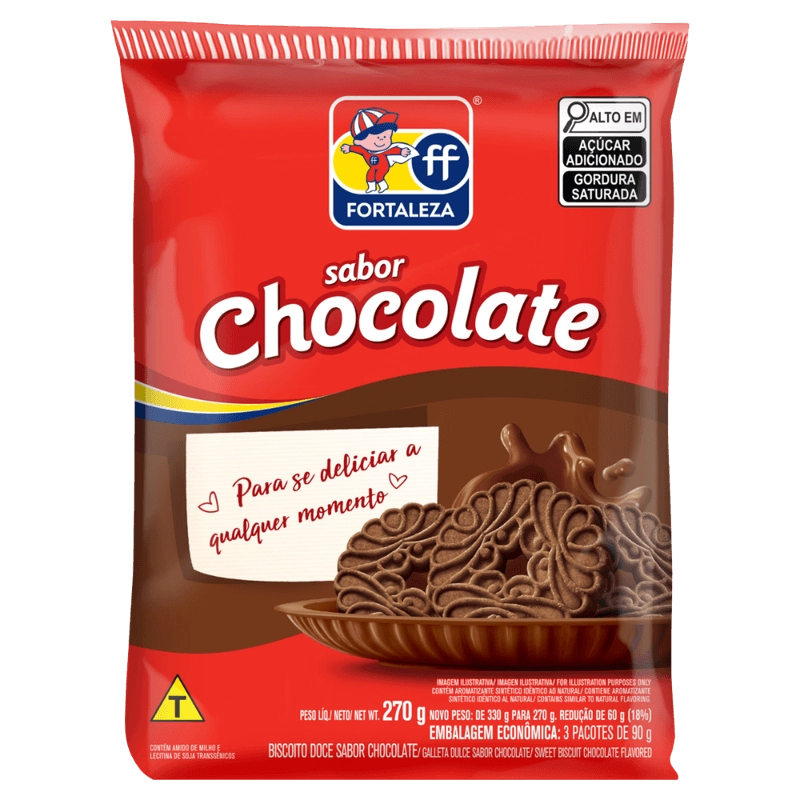 Rosquinha Fortaleza 270g Chocolate