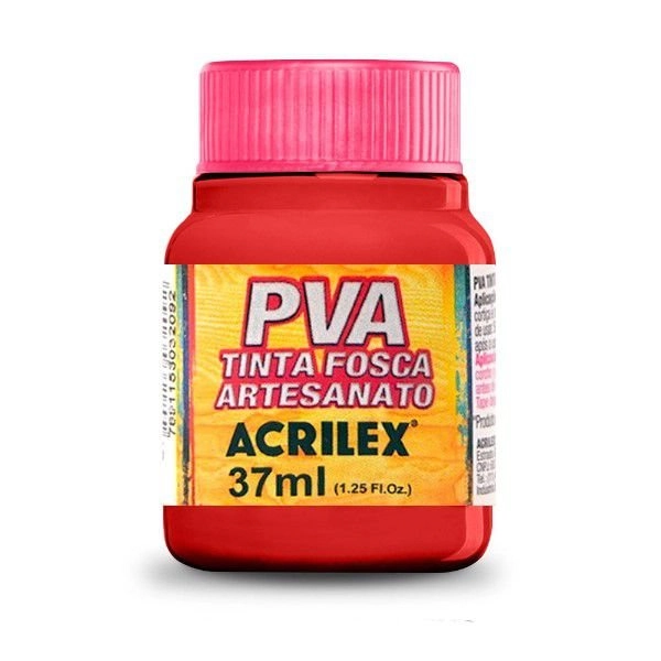 T Fosca P/ Artes 37ml Vermelho Vivo 032400541 Acrilex