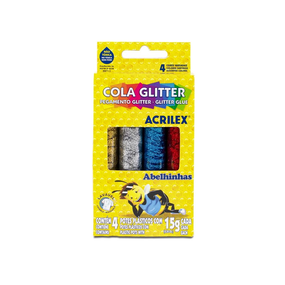 Cola Gliter Acrilex 4un