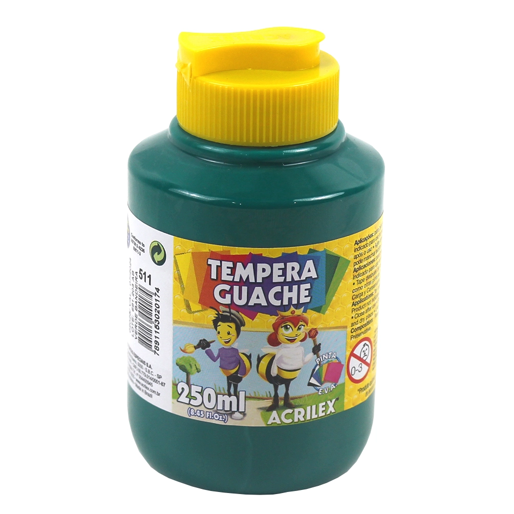 Tinta Guache Verde Bandeira Acrilex 250ml