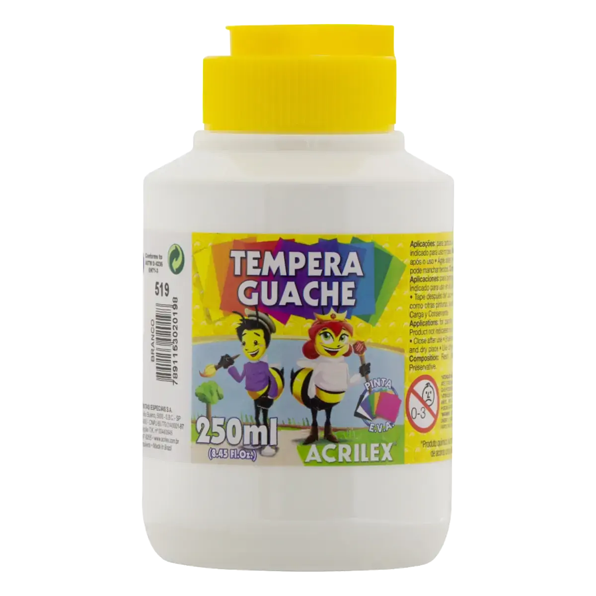 Tinta Guache 250ml Branco 20230519