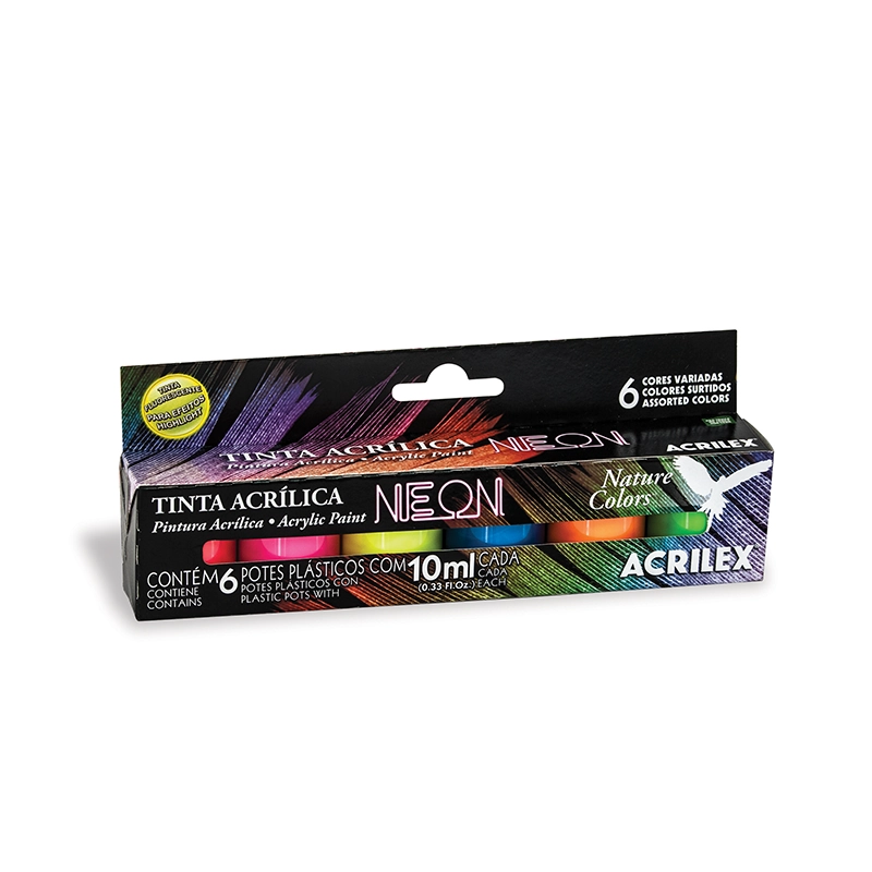 Conj Nature Colors Neon 6x10ml S/co 39060000 Acrilex