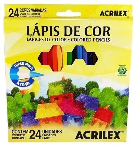 Lapis De Cor C/24 Cores Acrilex