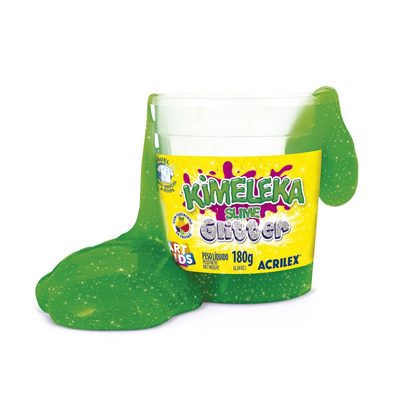 Kimeleka Glitter 6x180g Verde 058230206 Acrilex