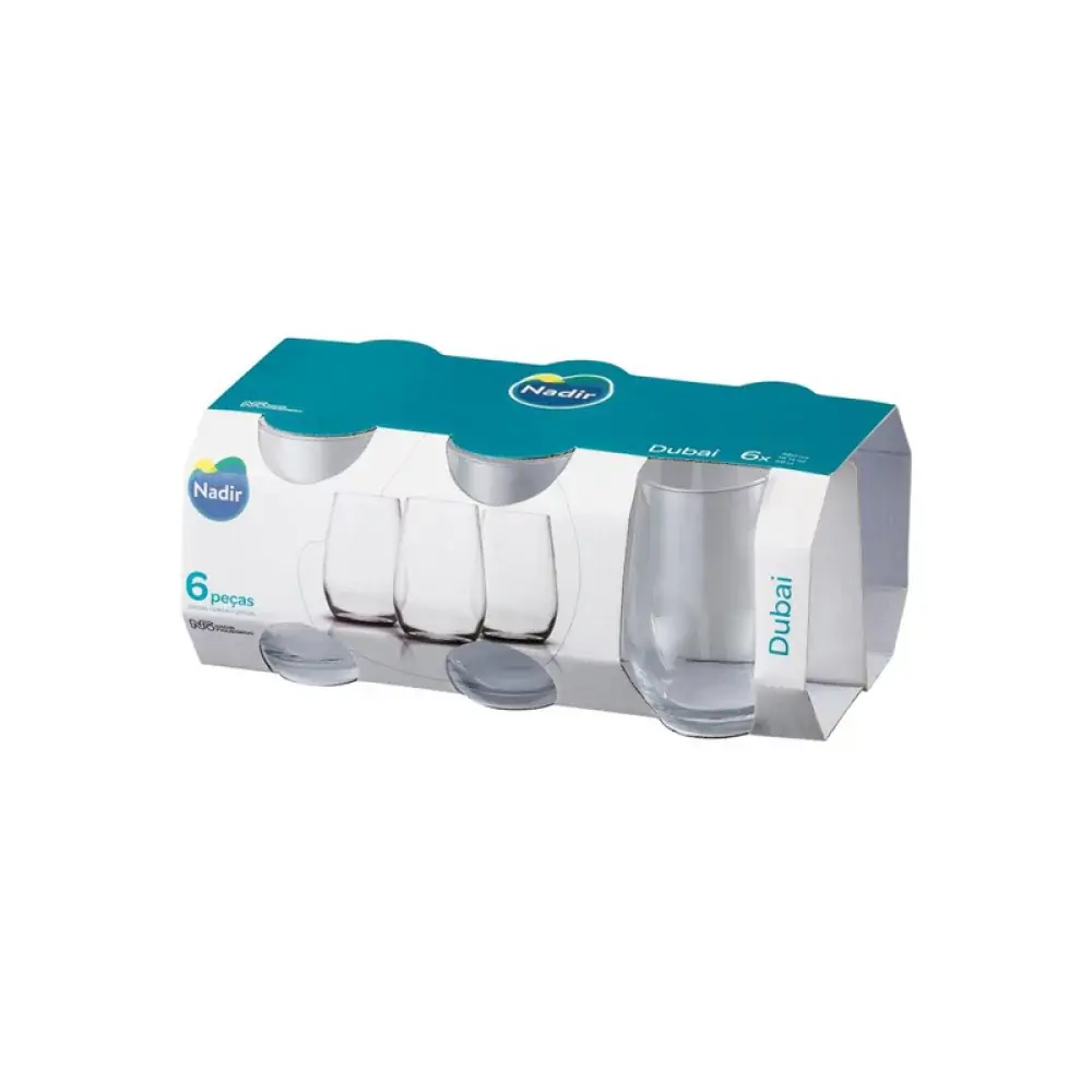 Jogo De 6 Copos Dubai 460ml Nadir Figueiredo