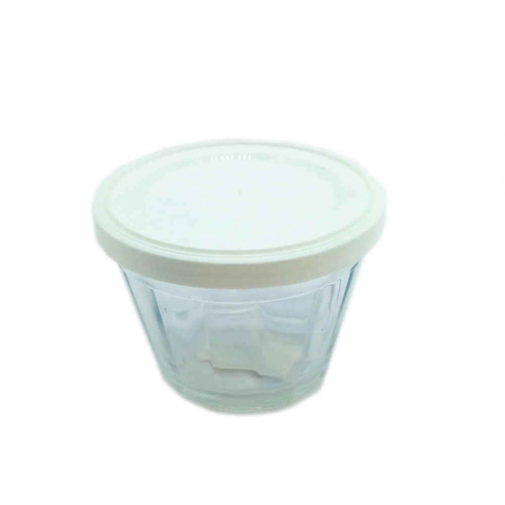 Jogo Tigela Copo Americano com Tampa Plástica 150ml 12 peças