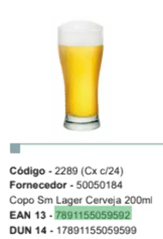 Copo Nadir Lager 200ml