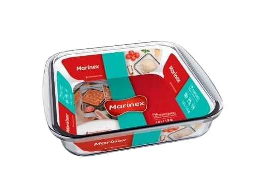 Assadeira Marinex Quadrada S/tampa 1,8l