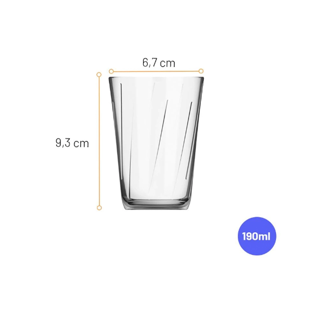 Conj Copo Vd Amazon C/6 190ml