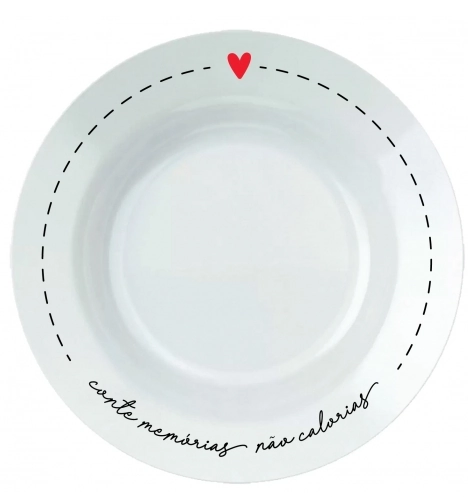 Prato Raso Love 26,5cm Verm