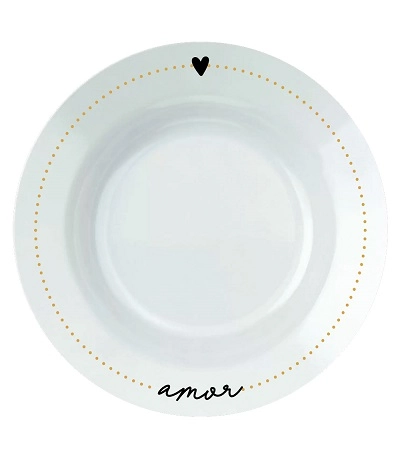 Prato Raso Love Almix Gold 24cm Cm Amor