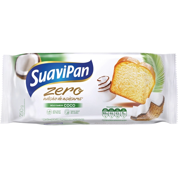 Bolo Suavipan Light Coco 250gr