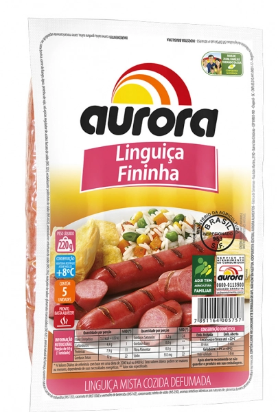 Linguica Calab Aurora Mista Fininha