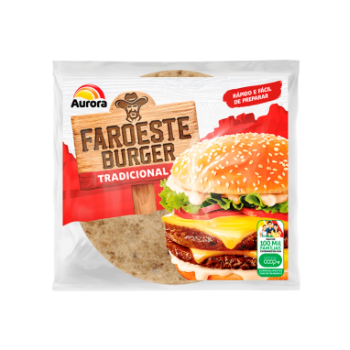 Hamb Faroeste Burguer Aurora 90gr
