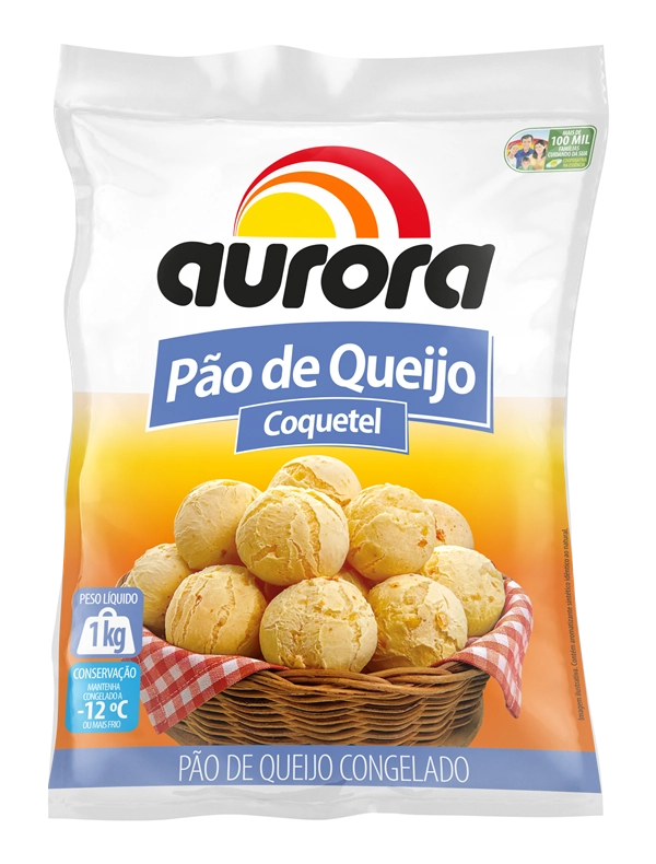 Pao Queijo Coquetel 1kg Aurora