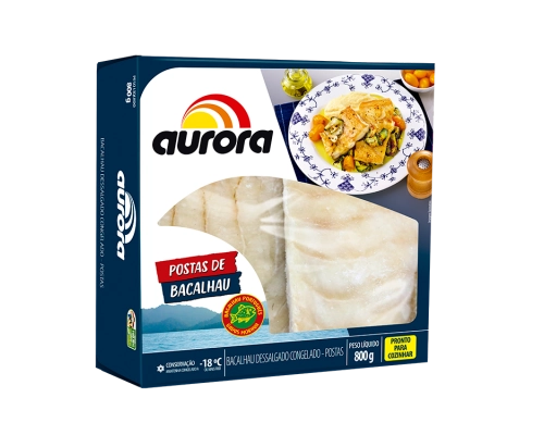 Bacalhau Aurora 800g Postas