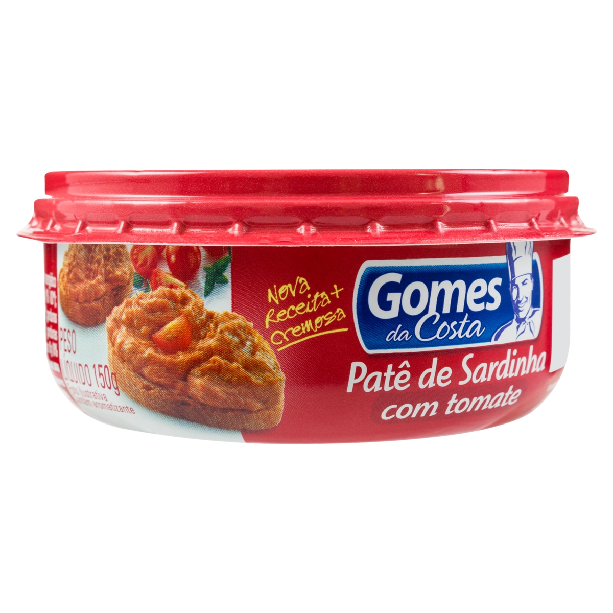 Patê De Sardinha Com Tomate Gomes Da Costa Pote 150g