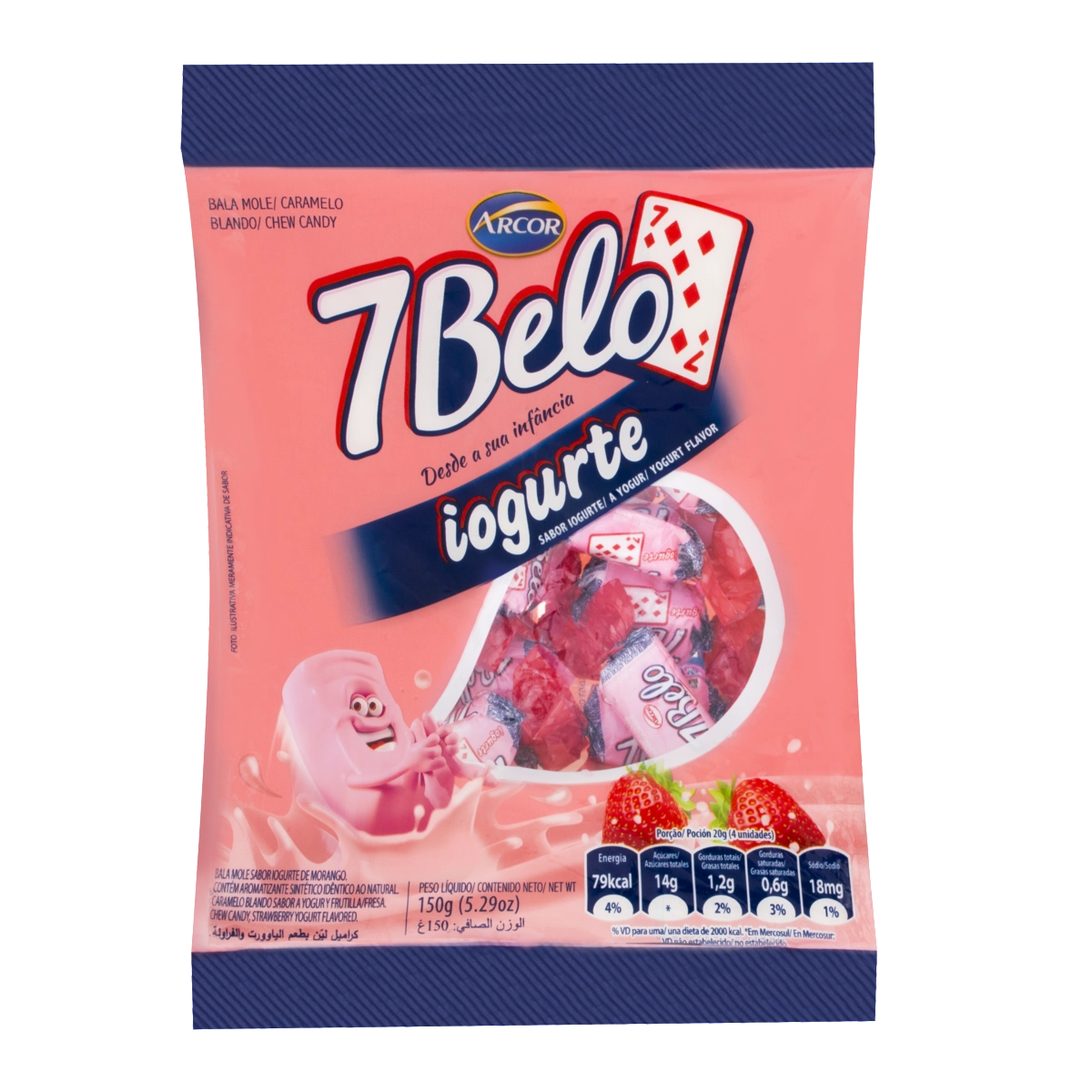 Bala Iogurte 7 Belo Pacote 150g