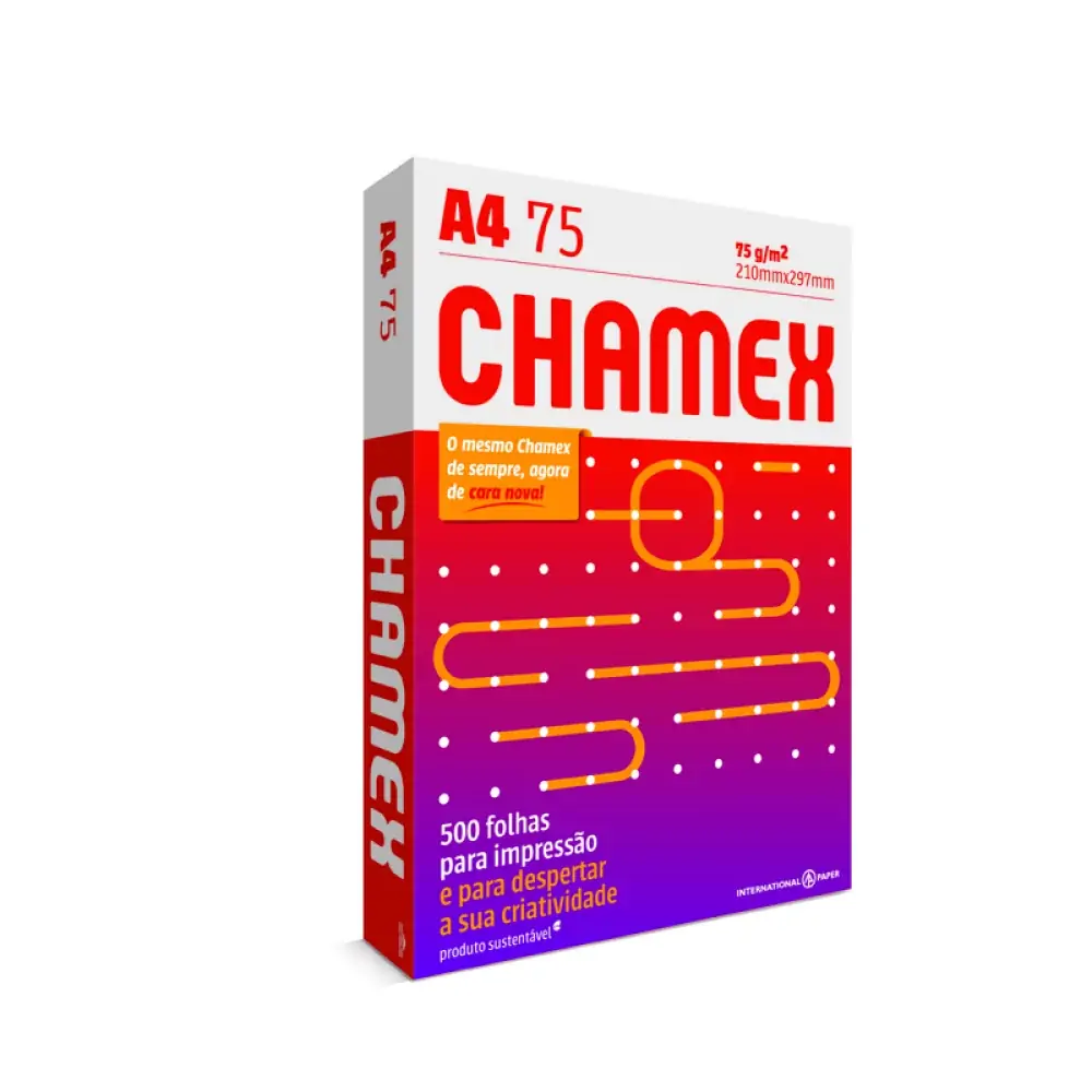Papel Sulfite Branco Chamex A4 500 Folhas