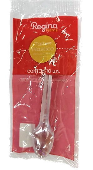 Regina Colher Plast Cristal C/10 Unidade