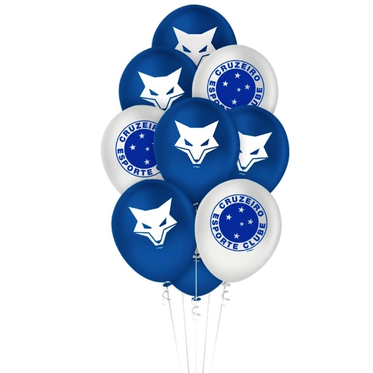 Balao Latex Redondo 9 Pol. Cruzeiro 25 Un.